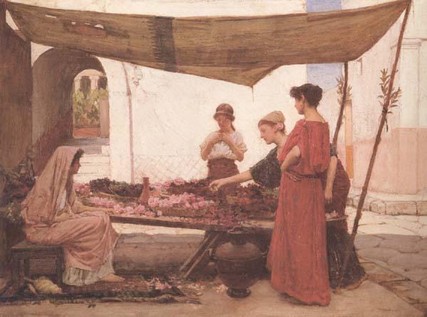 John William Waterhouse A Flower Stall (mk41)